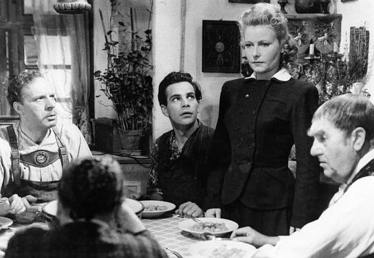 Beppo Brem (links), Adrian Hoven (Mitte), Karin Hardt in "So sind die Frauen" (1949/50) So sind die Frauen