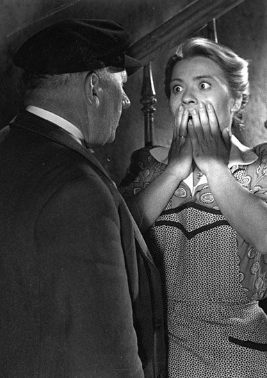 Heinrich Gretler, Heidemarie Hatheyer in "Vom Teufel gejagt" (1950) "Vom Teufel gejagt"