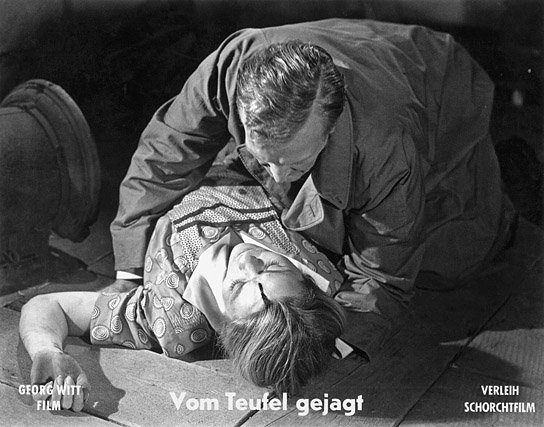 Heidemarie Hatheyer, Hans Albers in "Vom Teufel gejagt" (1950) "Vom Teufel gejagt"