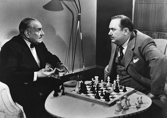 Oskar Sima (rechts) in "Die gestohlene Hose" (1956) Die gestohlene Hose