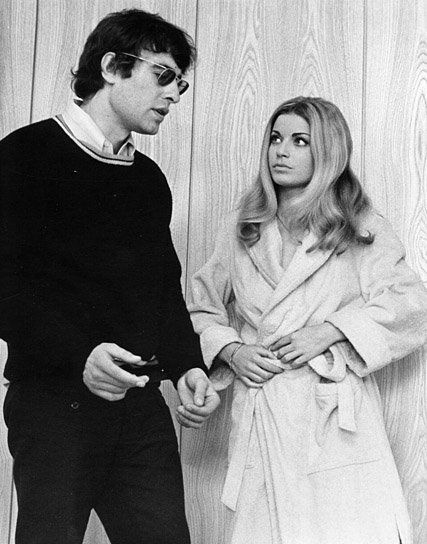 Klaus Lemke, Christiane Krüger bei den Dreharbeiten zu "48 Stunden bis Acapulco" (1967) "48 Stunden bis Acapulco"