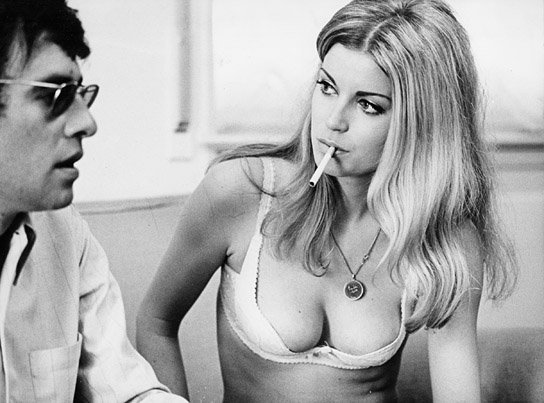 Klaus Lemke, Christiane Krüger bei den Dreharbeiten zu "48 Stunden bis Acapulco" (1967) "48 Stunden bis Acapulco"