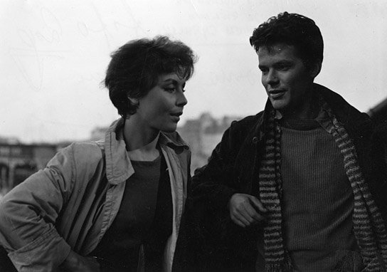 Sonja Ziemann, Zbigniew Cybulski in "Der achte Wochentag" (1957/58) "Der achte Wochentag", Quelle: DIF