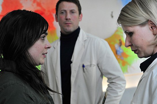 Maja Schöne (links), Wotan Wilke Möhring in "Der Brand" (2010/11) Der Brand, Quelle: Alpha Medienkontor, DIF, © filmsyndikat UG