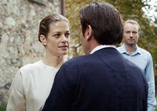 Marie Bäumer, Sylvester Groth, Mark Waschke (v.l.n.r.) in "Zum Geburtstag" (2012/13) Zum Geburtstag; Quelle: X Verleih AG, DIF