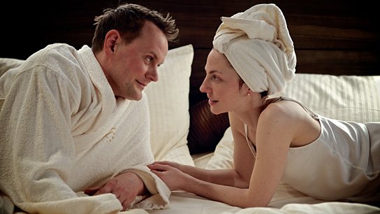 Devid Striesow, Katharina Schüttler in "Zeit der Kannibalen" (2013/14) Zeit der Kannibalen, Quelle: Farbfilm Verleih, DIF, © Pascal Schmit