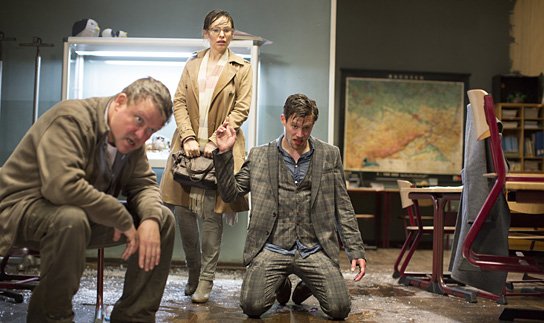 Justus von Dohnányi, Mina Tander, Ken Duken (v.l.n.r.) in "Frau Müller muss weg" (2014) Frau Müller muss weg, © 2014 Constantin Film Verleih GmbH