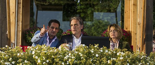 Max Tidof, Walter Sittler, Conny Froboess (v.l.n.r.) in "Ostwind 2" (2014/15) Ostwind 2, © 2015 Constantin Film Verleih GmbH