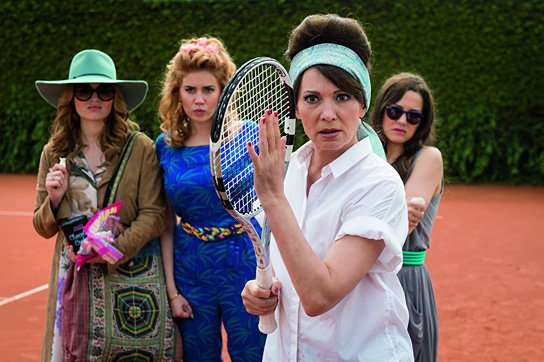 Karoline Herfurth, Palina Rojinski, Iris Berben, Hannah Herzsprung (v.l.n.r.) in "Traumfrauen" (2014/15) Traumfrauen, © 2015 Warner Bros. Ent., Foto: Stephan Rabold
