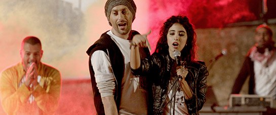 Tamer Nafar (vorne), Samar Qupty in "Junction 48" (2015/16) "Junction 48", Quelle: X Verleih, DIF, © X Verleih