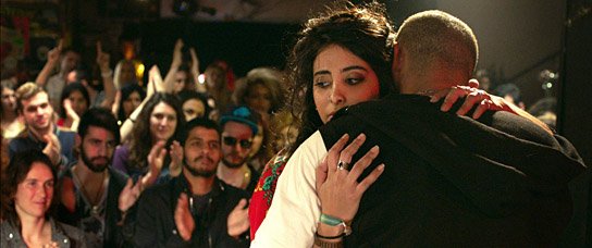 Samar Qupty, Tamer Nafar (beide vorne) in "Junction 48" (2015/16) "Junction 48", Quelle: X Verleih, DIF, © X Verleih