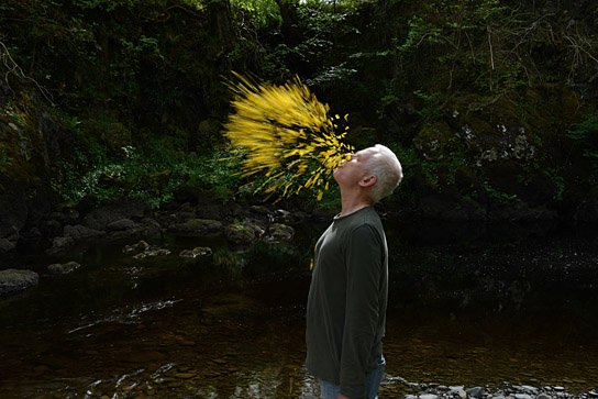 Andy Goldsworthy in "Leaning into the Wind - Andy Goldsworthy" (2017) "Leaning into the Wind ", Quelle: Piffl Medien, DIF, © Piffl Medien