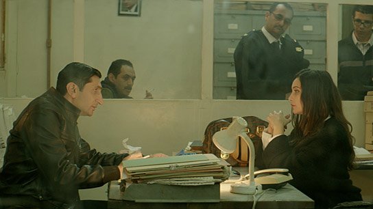 Fares Fares, Hania Amar (vorne v.l.n.r.) in "Die Nile Hilton Affäre" (2015/16) "Die Nile Hilton Affäre", © Port au Prince Pictures 2017