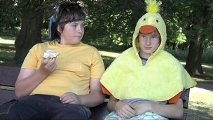 Alexander Masling, Lucas Brendle (v.l.n.r.) in "Das geheime Zimmer" (2010-13) Das geheime Zimmer