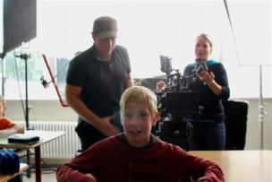 Torsten Schimmer (links), Marcel Hoffmann, Anne Misselwitz bei den Dreharbeiten zu "Kopfüber" (2011-13) Kopfüber, Quelle: Alpha Medienkontor, DIF
