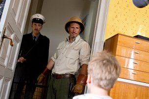 Rudolf Krause (links), Benno Fürmann (Mitte) in "Quatsch und die Nasenbärbande" (2013/14) Quatsch und die Nasenbärbande, © Veit Helmer Filmproduktion, Foto: Theo Lustig