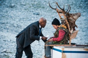 Samuel L. Jackson, Onni Tommila (v.l.n.r.) in "Big Game" (2013-15) Big Game, © 2015 Ascot Elite Filmverleih GmbH