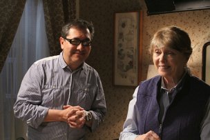Jorge Ramirez-Suarez, Ingeborg Schöner bei den Dreharbeiten zu "Guten Tag, Ramón" (2012/13) Guten Tag, Ramón, © 2014 Twentieth Century Fox