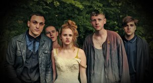 Franz Rogowski, Jordan Dwyer, Maresi Riegner, Emanuel Schiller, Jonas Dassler (v.l.n.r.) in "Uns geht es gut" (2015) Uns geht es gut, Quelle: X Verleih, DIF, © X Verleih