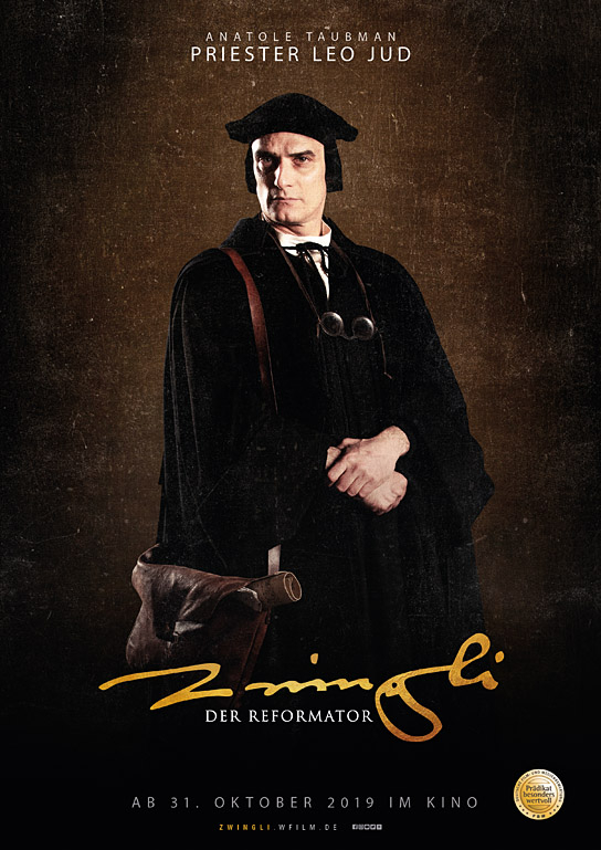 Charakterplakat von "Zwingli - Der Reformator" (2018); Quelle: W-film, DFF