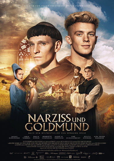 Filmplakat von "Narziss und Goldmund" (2020); Quelle: Sony Pictures Entertainment Deutschland, DFF, © 2019 Sony Pictures Entertainment Deutschland GmbH