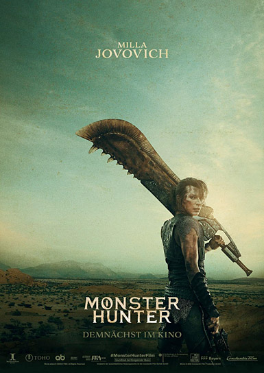 Teaserplakat von "Monster Hunter" (2020); Quelle: Constantin Film Verleih, DFF, © 2021 Constantin Film Verleih GmbH