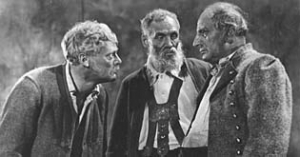 Ferdinand Exl, Leopold Kerscher, Bertl Schultes (v.l.n.r.) in "Der Feuerteufel " (1940); Quelle: Murnau-Stiftung, DFF