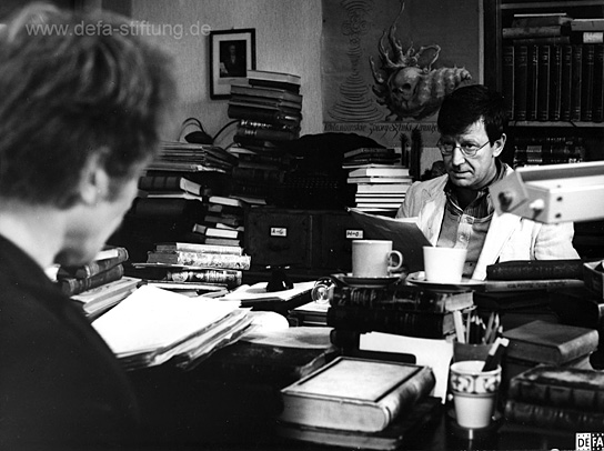Hermann Beyer (als Pötsch, links) und Eberhard Esche (als Bradtke) in "Märkische Forschungen" (1981/82) Märkische Forschungen, © DEFA-Stiftung, Foto: Waltraut Pathenheimer