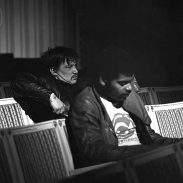 Rainer Werner Fassbinder, Günther Kaufmann (v.l.n.r.) Die Niklashauser Fart