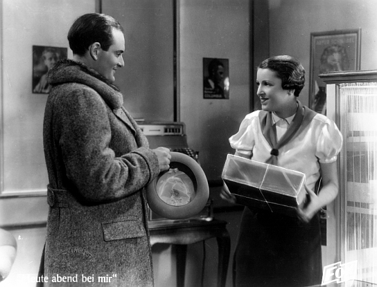 Enrico Benfer, Jenny Jugo in "... heute Abend bei mir!" (1934); Quelle: DFF/Kineos Sammlung