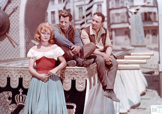 Eva-Maria Hagen, Horst Drinda, Werner Lierck (v.l.n.r.) in "Das Kleid" (1961/1991) "Das Kleid"; Quelle: DEFA-Stiftung, © DEFA-Stiftung, Eberhard Daßdorf
