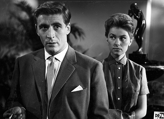 Jürgen Frohriep, Christine Laszar in "Weißes Blut" (1959) "Weißes Blut"; Quelle: DEFA-Stiftung, © DEFA-Stiftung, Herbert Kroiss