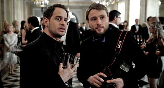 Szene mit Moritz Bleibtreu, Max Riemelt (vorne v.l.n.r.) Die vierte Macht