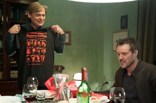 Sylvester Groth, Sebastian Koch (v.l.n.r.) in "Das Wochenende" (2011/12) Das Wochenende