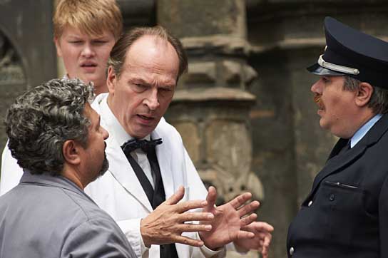 Aykut Kayacik, Till Valentin Winter, Herbert Knaup, Aljoscha Stadelmann (v.l.n.r.) in "Das kleine Gespenst" (2012/13) Das kleine Gespenst, Quelle: Universum Film, DIF, © Universum Film, W. Wehner