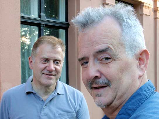Michael Eggert, Peter Rausch (v.l.n.r.) in "Out in Ost-Berlin" (2012/13) Out in Ost-Berlin, Quelle: déjà-vu film, DIF, © déjà-vu film