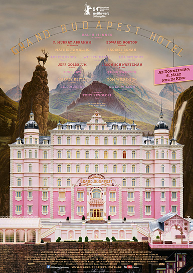 Filmplakat von "Grand Budapest Hotel" (2013/14) Grand Budapest Hotel, © 2013 Twentieth Century Fox