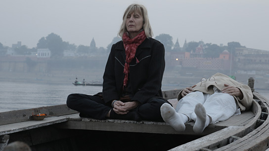 Jutta Winkelmann, Rainer Langhans in "Good Luck Finding Yourself" (2013/14) Good Luck Finding Yourself, Quelle: Alpenrepublik, DIF, © Alpenrepublik
