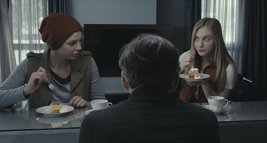 Karolina Gorczyca, Johannes Silberschneider, Elisa Schlott (v.l.n.r.) in "Agnieszka" (2013/14) Agnieszka