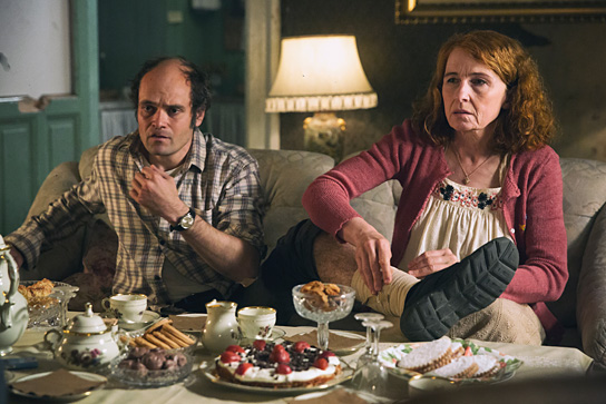 David Dencik, Bodil Jorgensen in "Men & Chicken" (2014/15) Men & Chicken, © M&M Productions, Rolf Konow, DCM