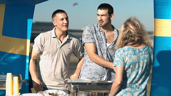 Martin Walde, Cem Alkan (v.l.n.r.) in "Wo willst du hin, Habibi?" (2014/15) "Wo willst du hin, Habibi?" © Pro-Fun Media