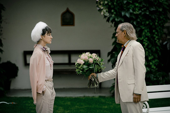 Sophie Rois, Uwe Ochsenknecht in "Burg Schreckenstein 2 - Küssen (nicht) verboten" (2017) "Burg Schreckenstein 2", © Concorde, Roxy Film, Christian Hartmann