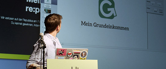 Michael Bohmeyer in "Free Lunch Society - Komm komm Grundeinkommen" (2016) "Free Lunch Society - Komm komm Grundeinkommen", Quelle: OVALmedia, DIF, © Golden Girls