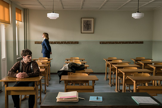 Jonas Dassler, Jördis Triebel in "Das schweigende Klassenzimmer" (2018) "Das schweigende Klassenzimmer", Quelle: Studiocanal, DIF, © Studiocanal GmbH, Julia Terjung