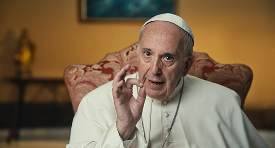 "Papst Franziskus - Ein Mann seines Wortes", © 2018 CTV, Célestes, Solares, Neue Road Movies, Decia, PTS ART's Factory