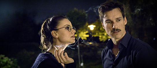 Janina Uhse, Florian David Fitz in "Der Vorname" (2018) "Der Vorname", Quelle: Constantin Film Verleih, DIF, © 2018 Constantin Film Verleih GmbH