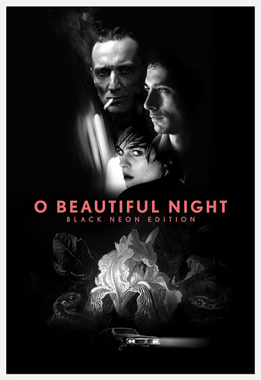 Filmplakat für die Black Neon Edition von "O Beautiful Night" (2019) "O Beautiful Night", Quelle: NFP marketing & distribution*, DIF