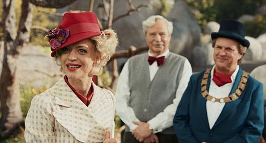 Heike Makatsch, Friedrich von Thun, Uwe Ochsenknecht (v.l.n.r.) in "Benjamin Blümchen" (2019)