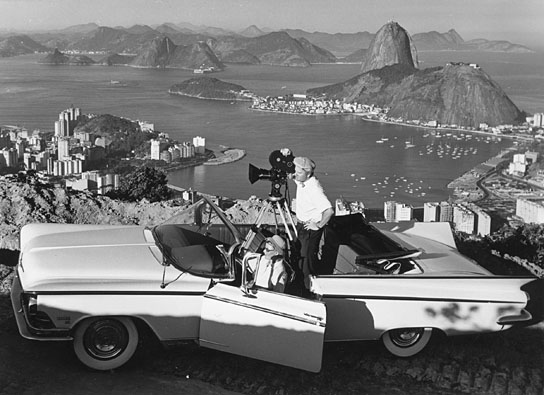 Hans und Margit Domnick bei den Dreharbeiten zu "Traumstraße der Welt. 2. Teil: Südamerika" (1962); Quelle: DFF