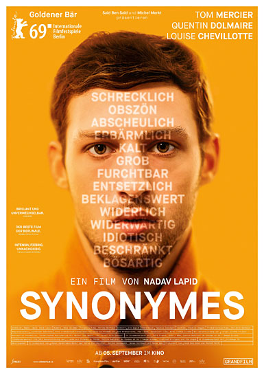 Filmplakat von "Synonymes" (2019); Quelle: Grandfilm, DFF